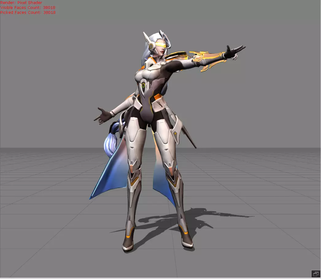 Lesley Stellaris Ghost MODEL ONLY Low-poly 3D model_0