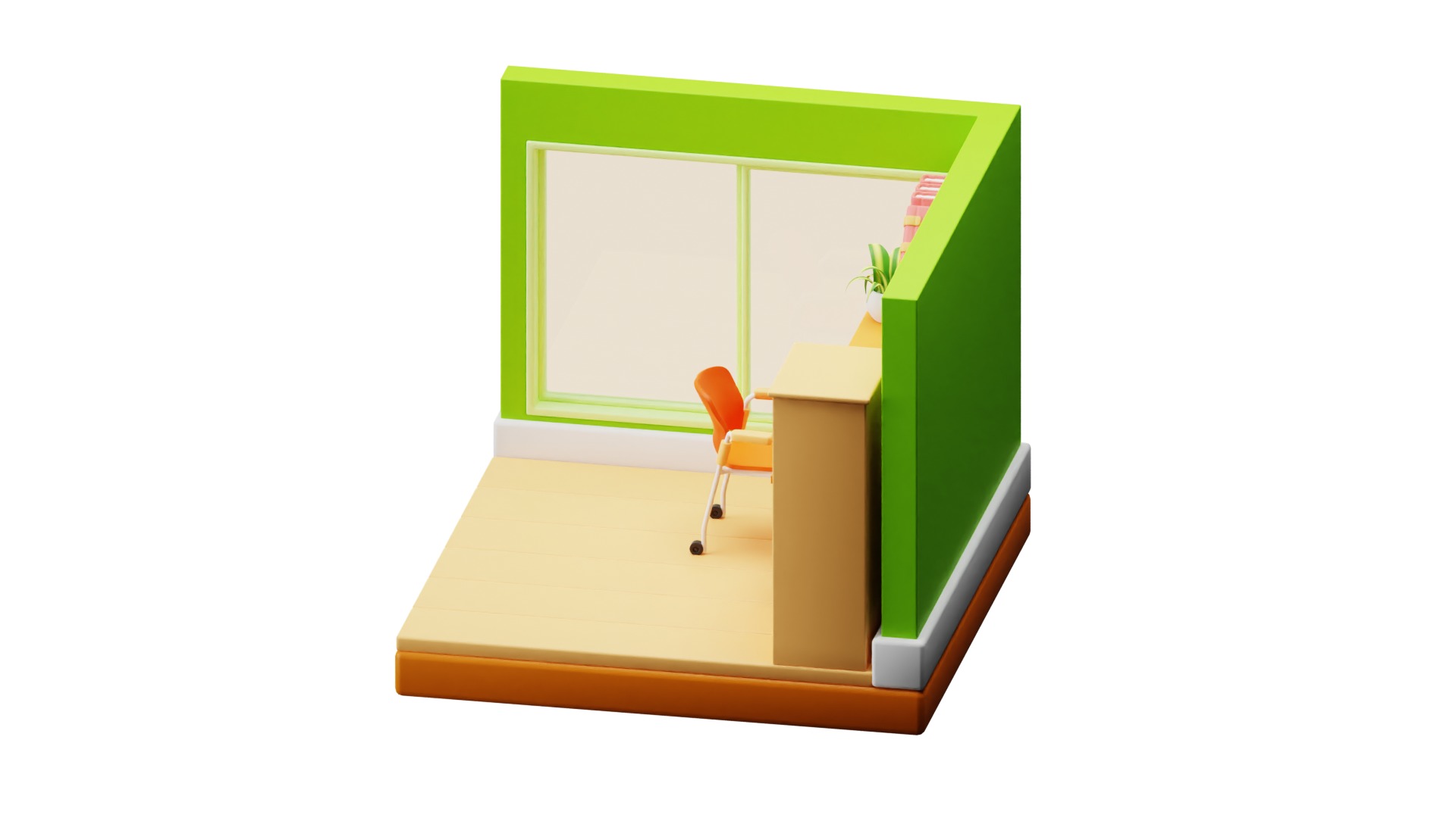 Workspace Room 3D model_3