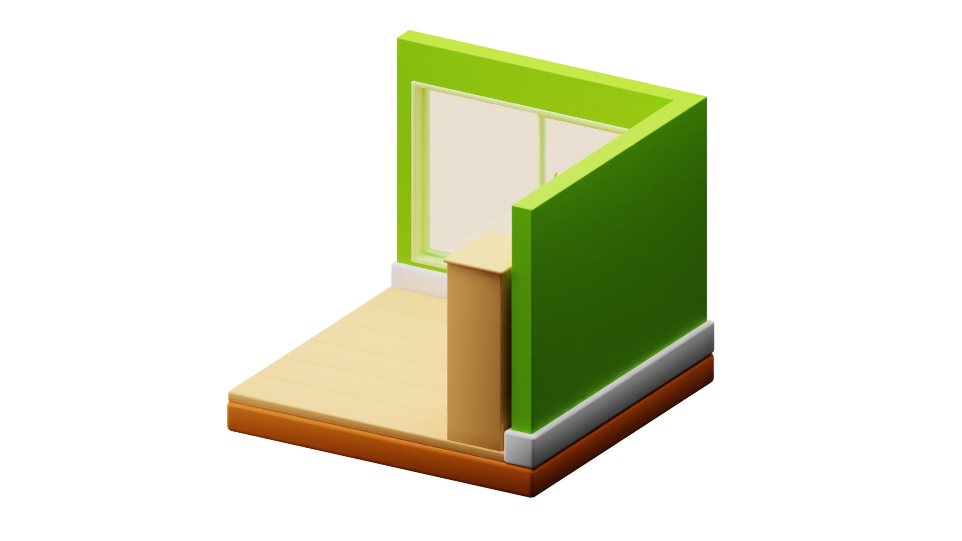 Workspace Room 3D model_4