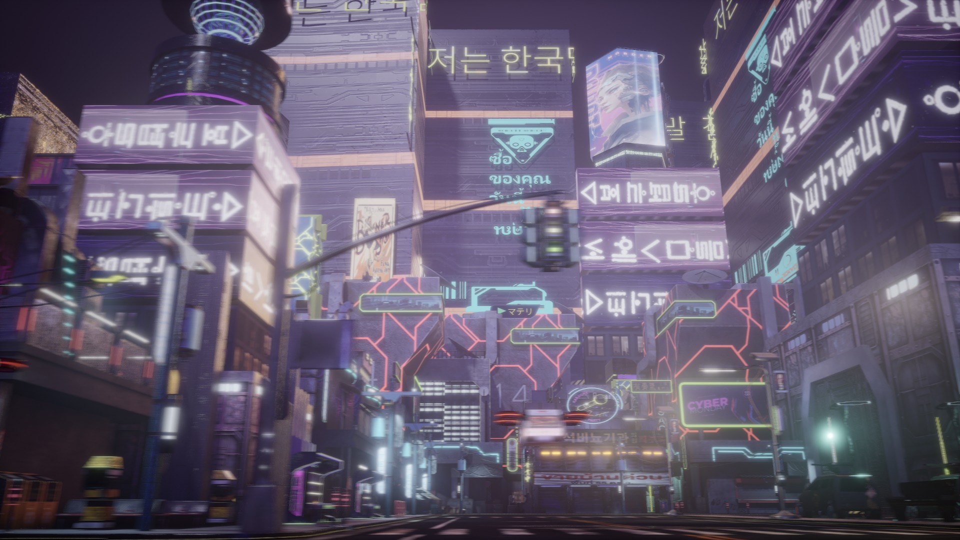 Cyber City Asset Pack 3D model_13