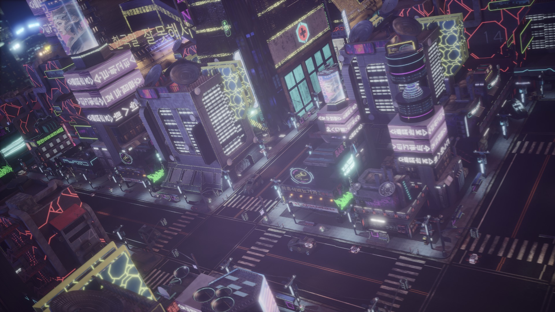 Cyber City Asset Pack 3D model_5