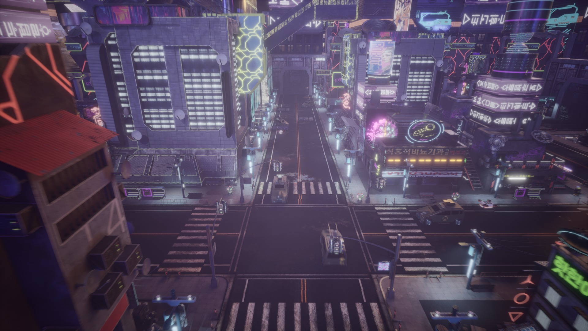 Cyber City Asset Pack 3D model_11