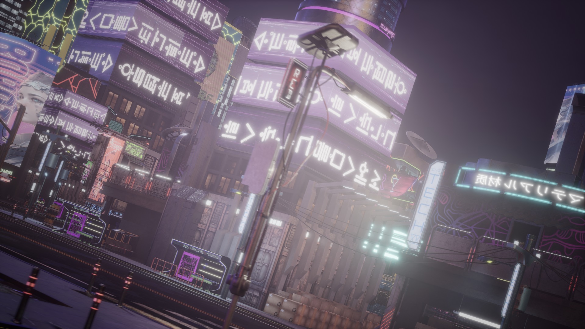 Cyber City Asset Pack 3D model_14