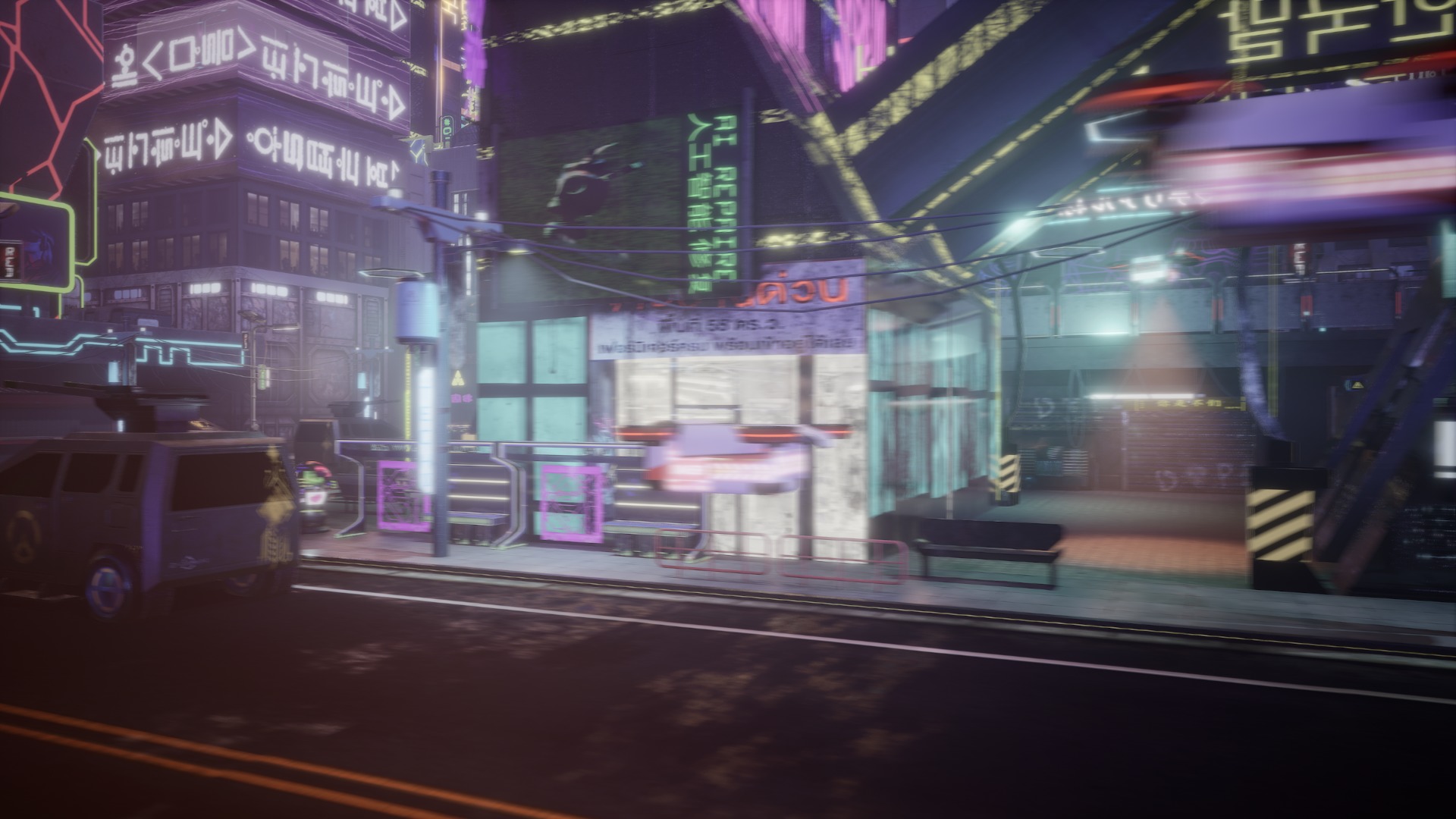 Cyber City Asset Pack 3D model_3