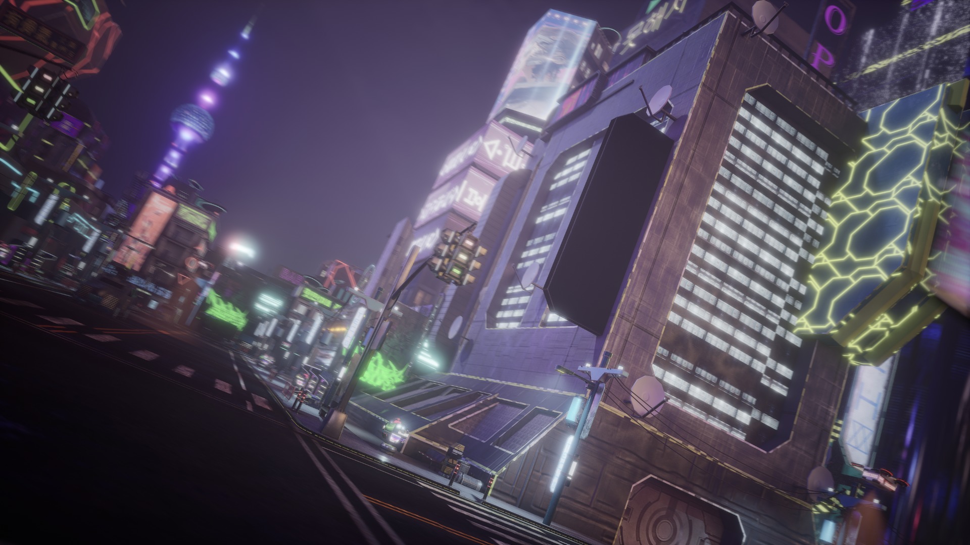 Cyber City Asset Pack 3D model_9