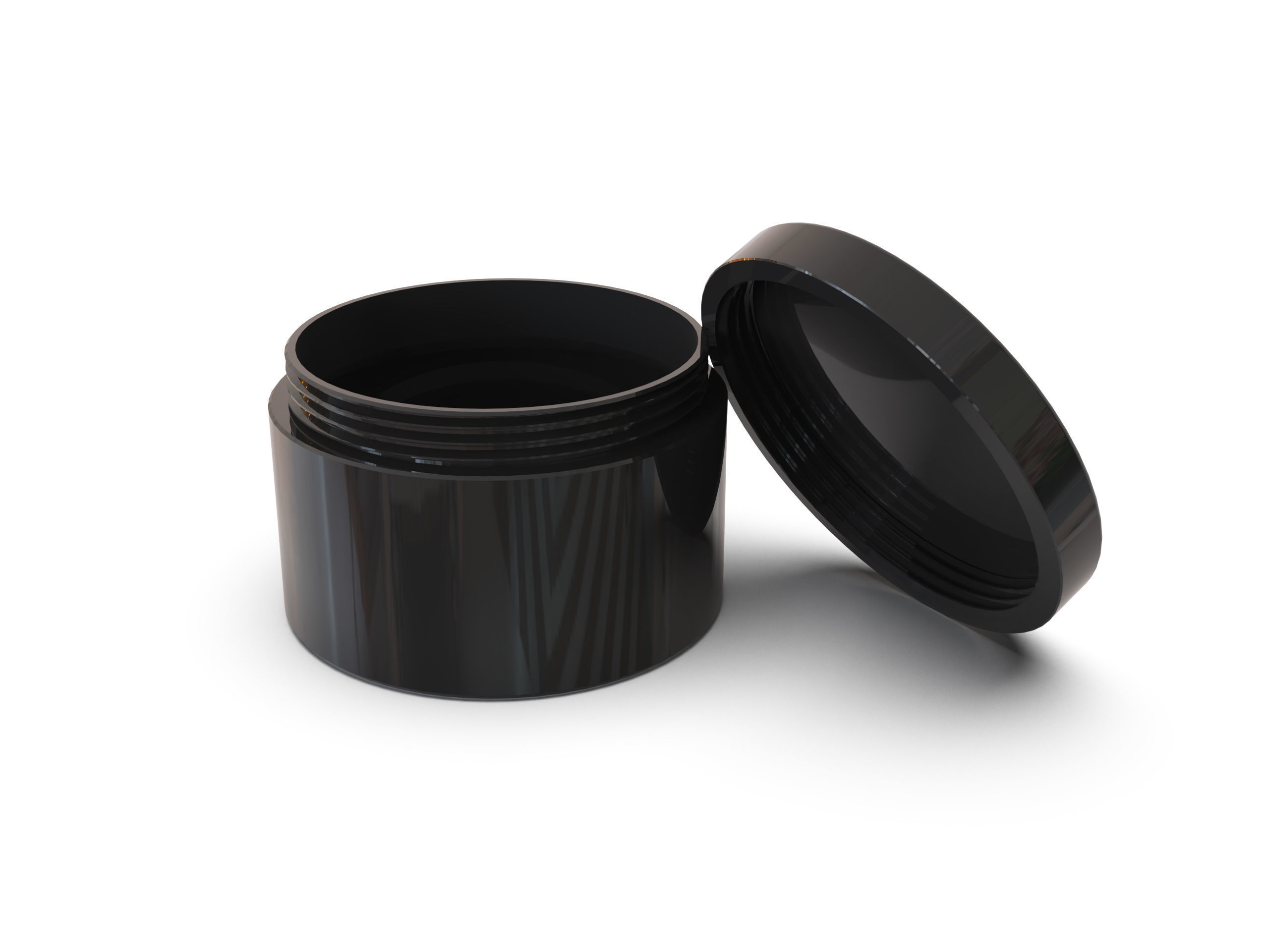 Empty jar container 3D print model_6