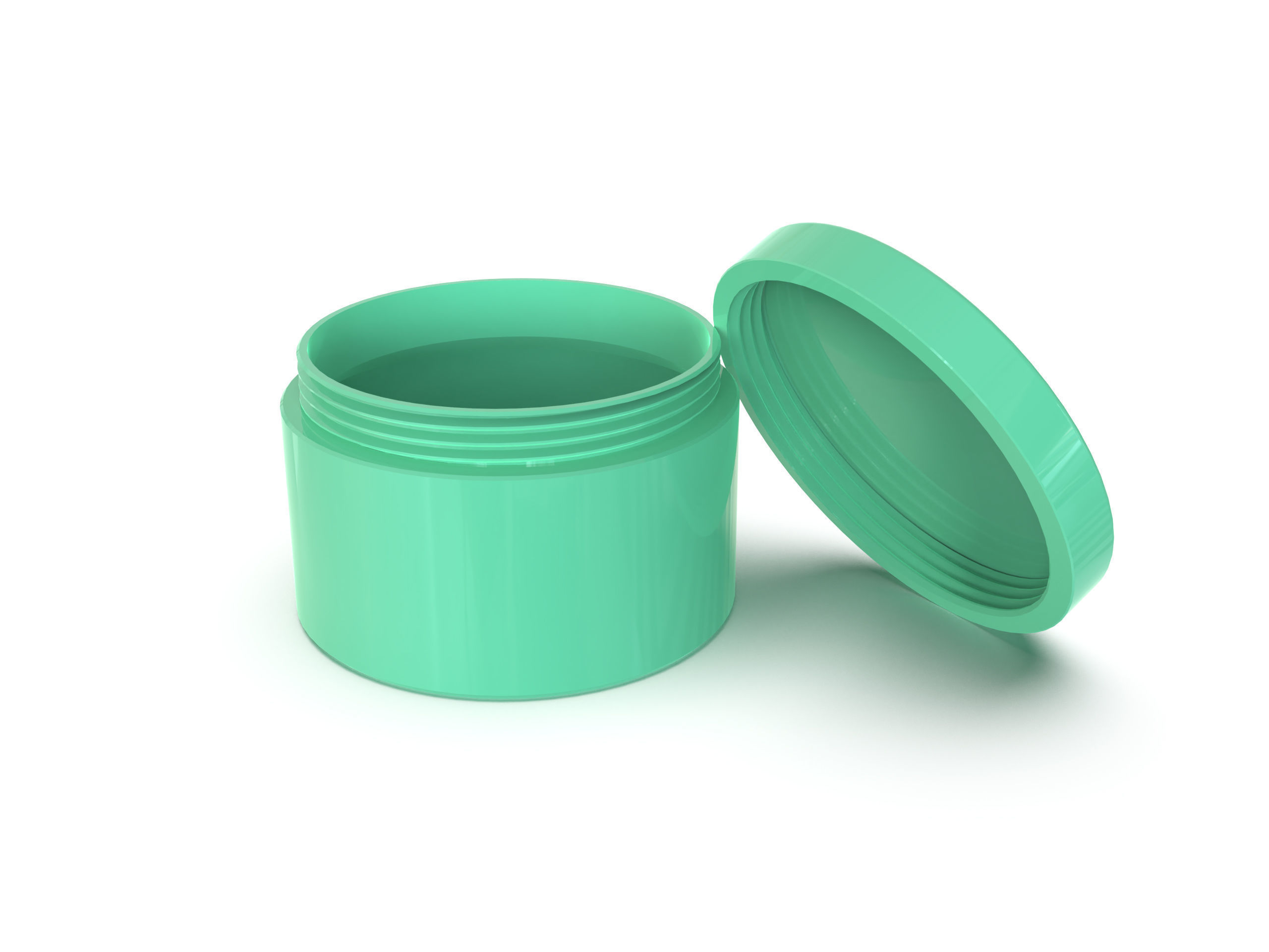 Empty jar container 3D print model_2