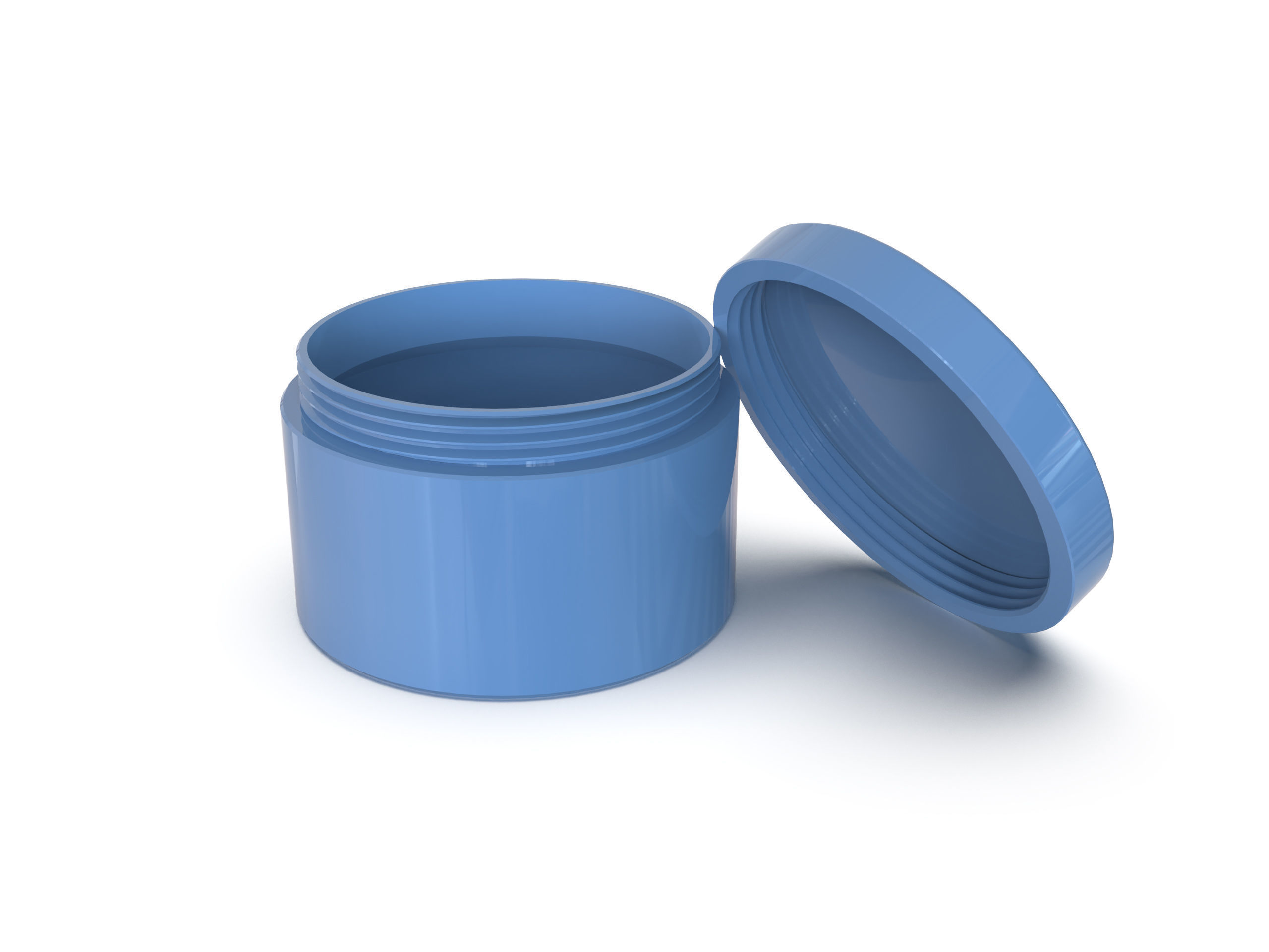 Empty jar container 3D print model_3