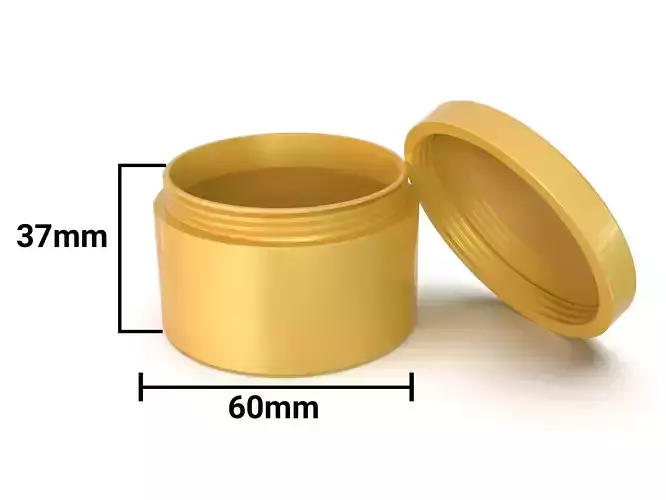 Empty jar container 3D print model Empty jar container 3D print model