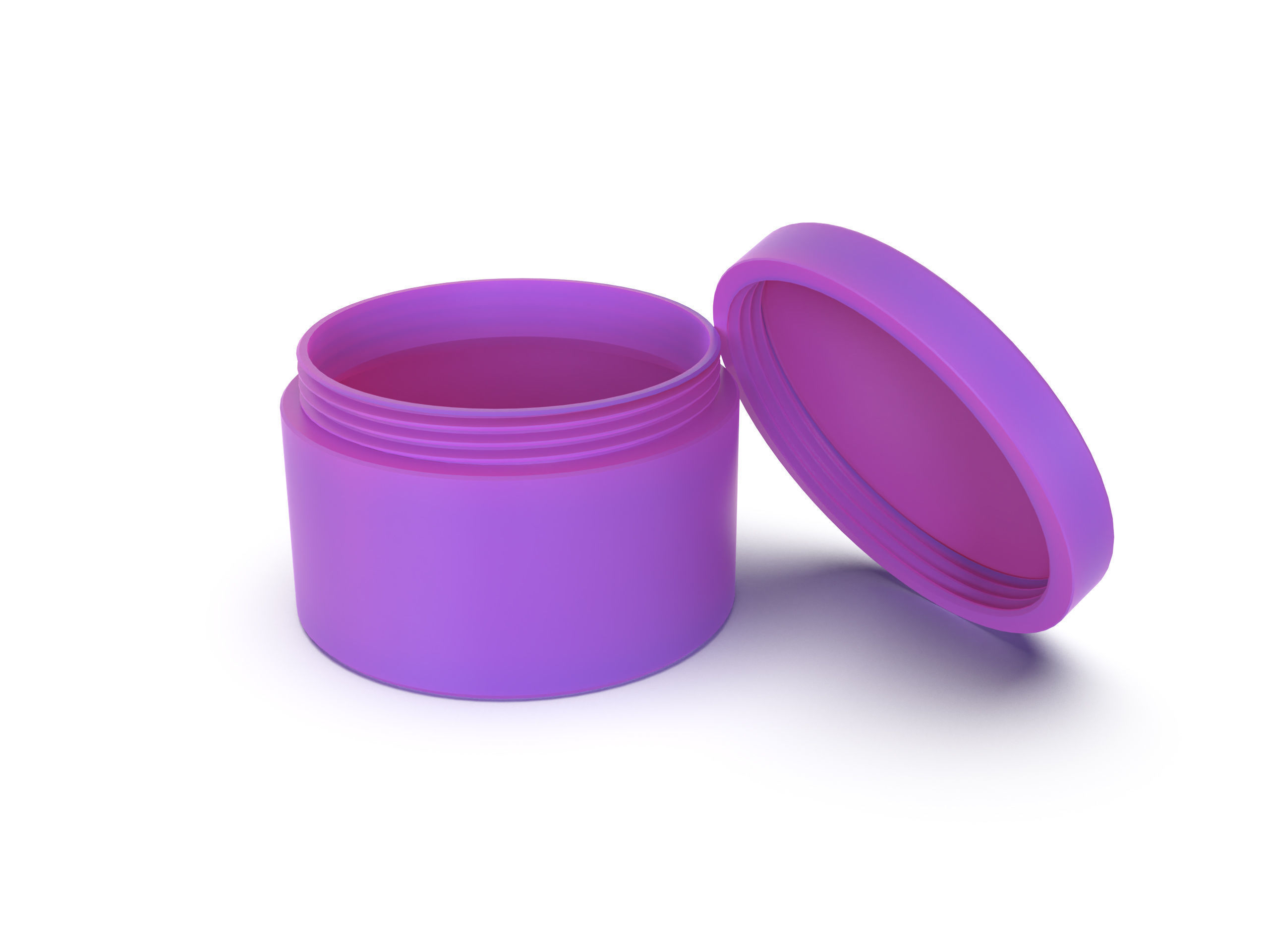 Empty jar container 3D print model_1