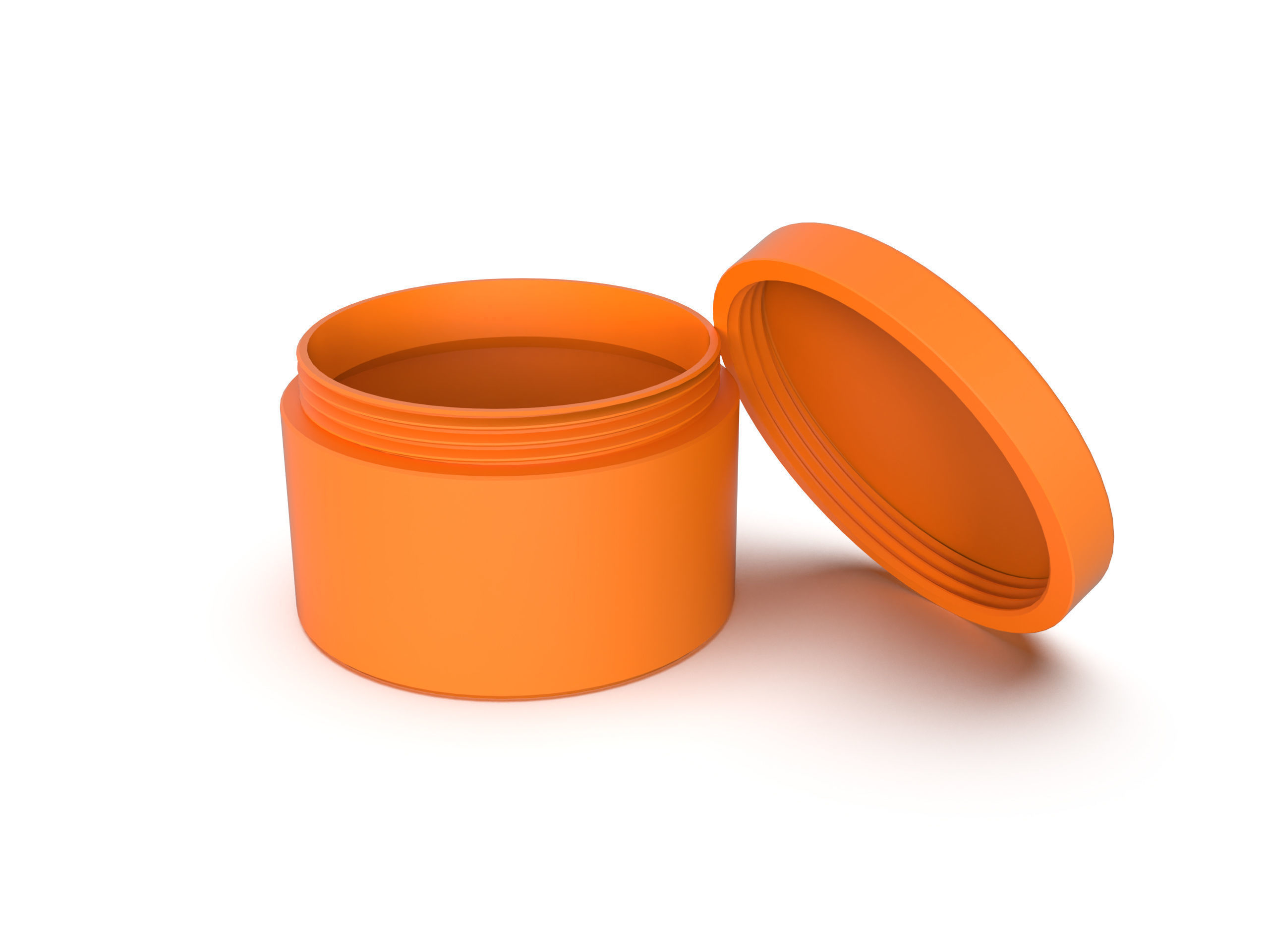 Empty jar container 3D print model_4