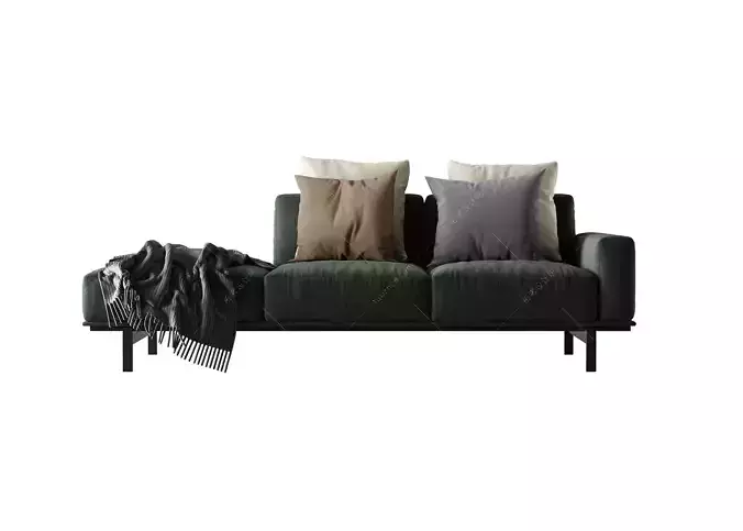 sofa chair armchair furniture houseware cushion 3D model