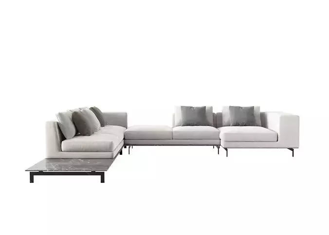 sofa chair armchair furniture houseware cushion 3D model