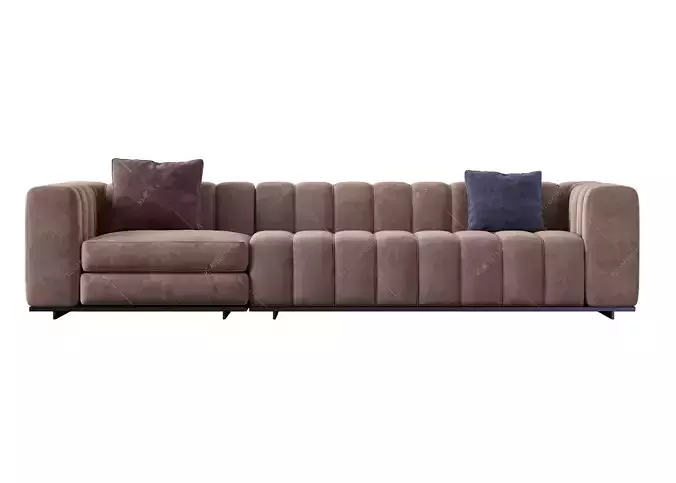 sofa chair armchair furniture houseware cushion 3D model