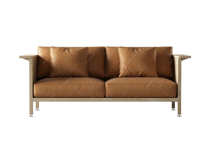 sofa chair armchair furniture houseware cushion 3D model