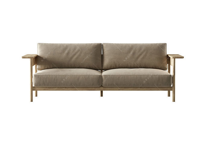 sofa chair armchair furniture houseware cushion 3D model