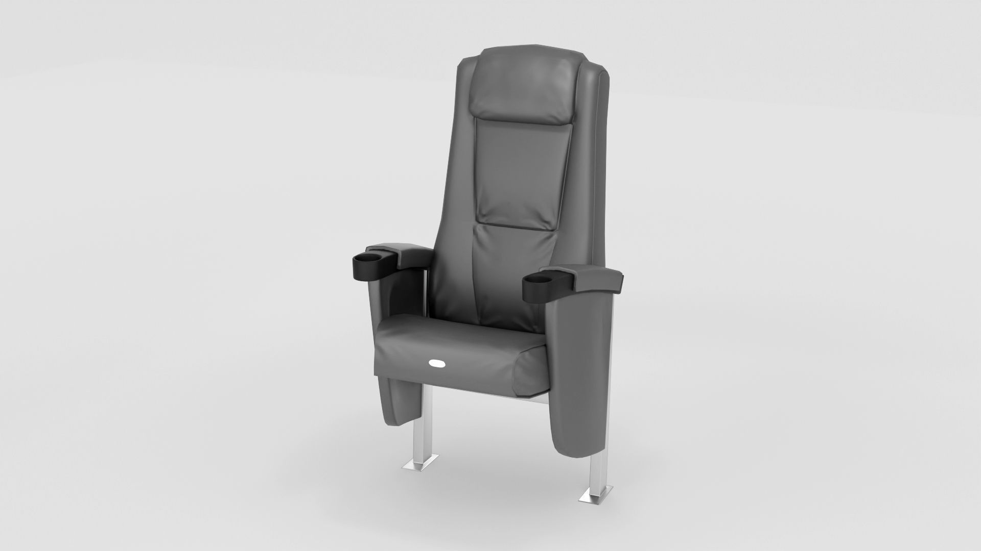 Theater seats Low-poly 3D model_6