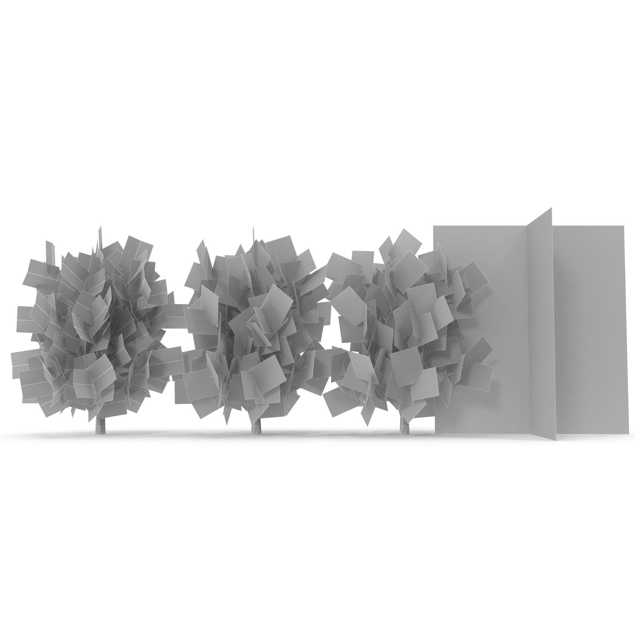 Oak Low Poly V1 3D model_13