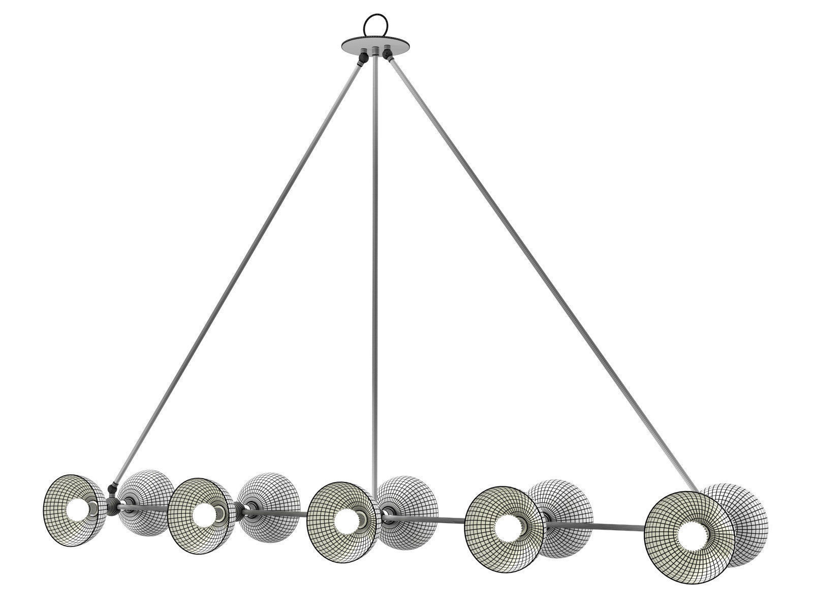 Trapeze 10 Pendant Lamp 3D model_5
