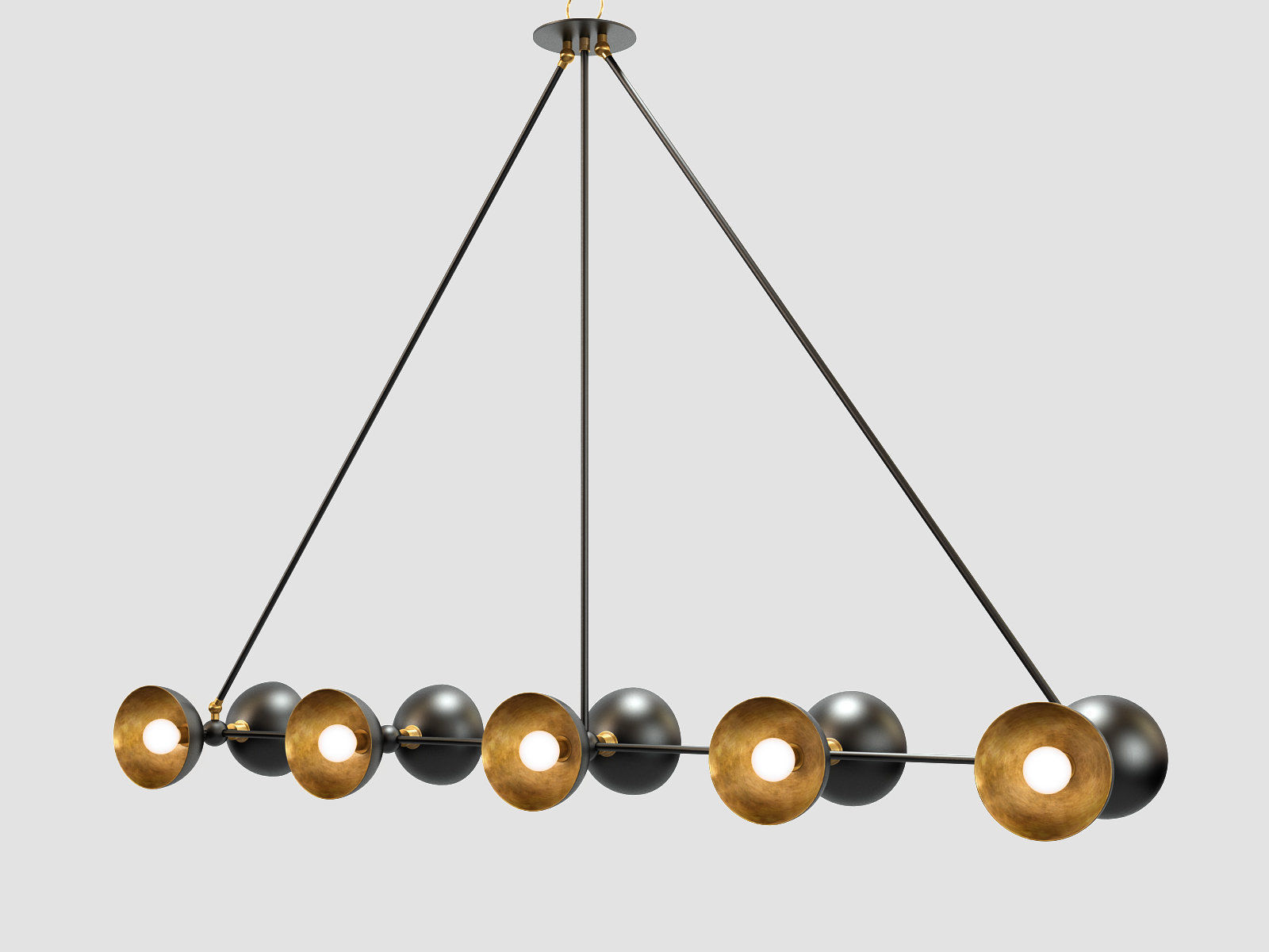 Trapeze 10 Pendant Lamp 3D model_1