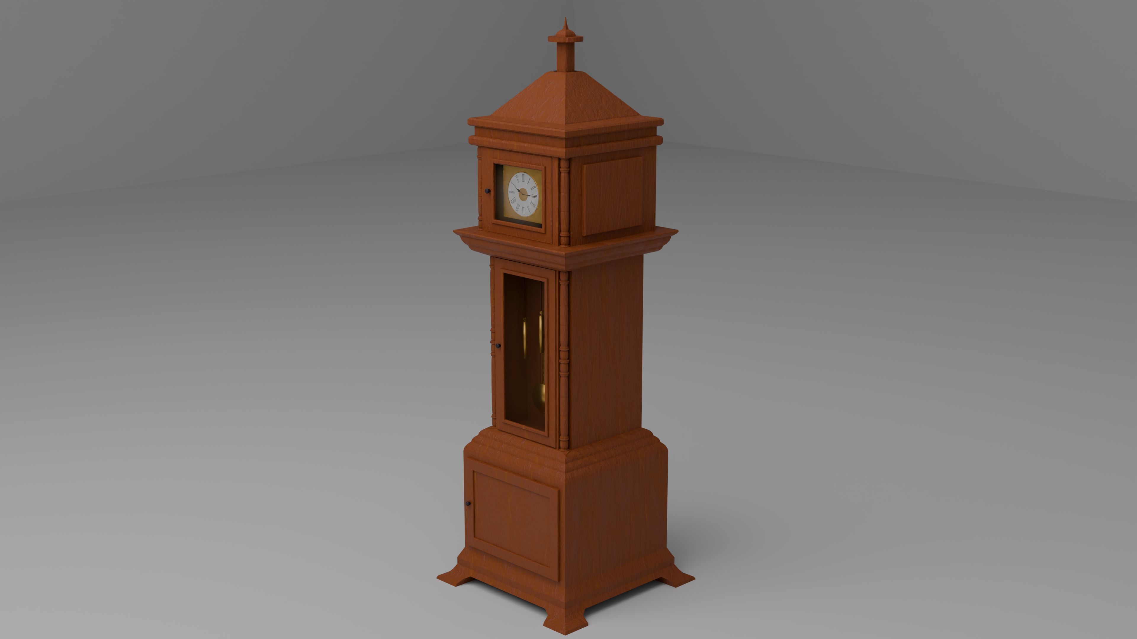 Old Furniture Low-poly 3D model_16