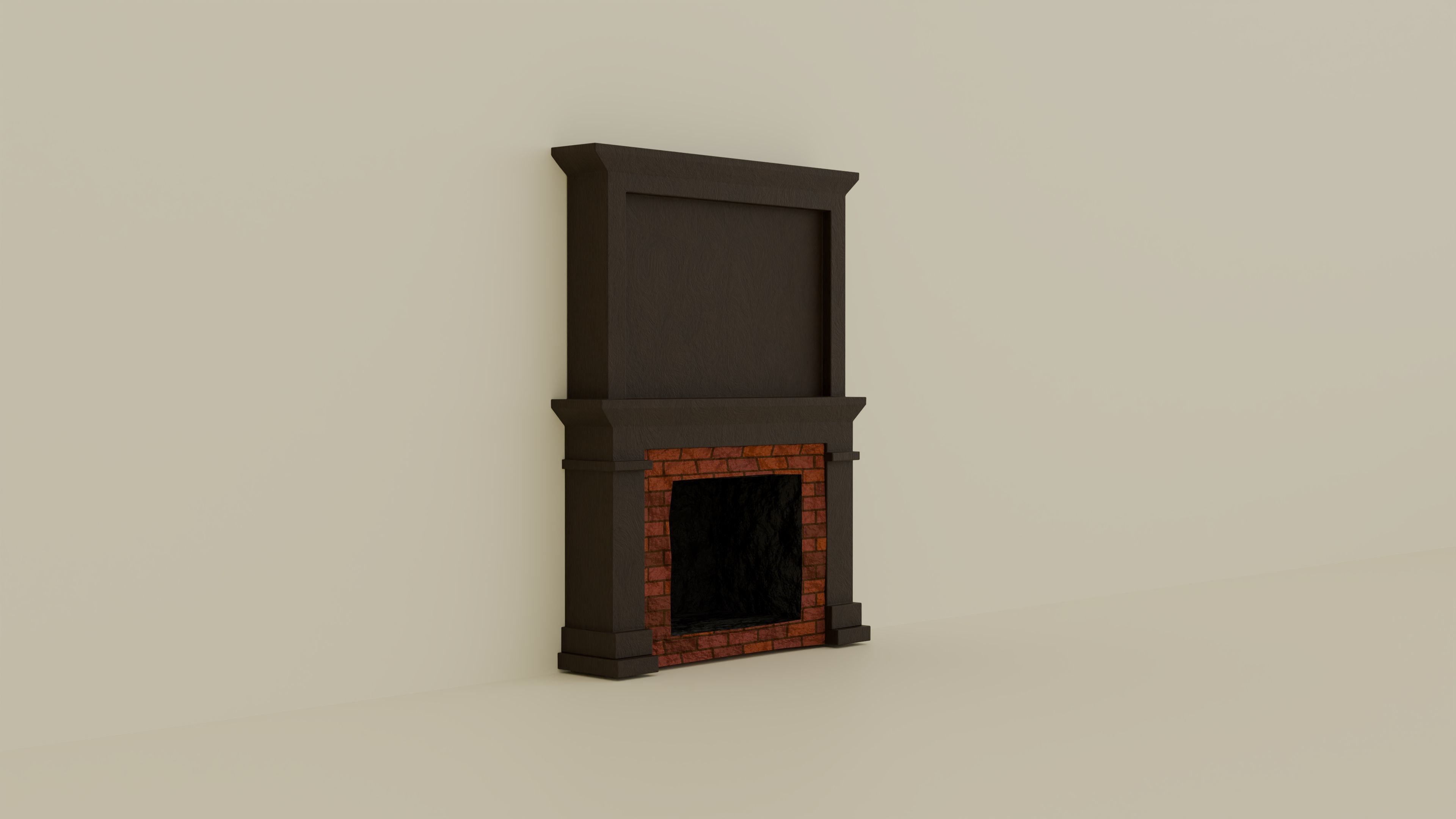 Old Furniture Low-poly 3D model_12