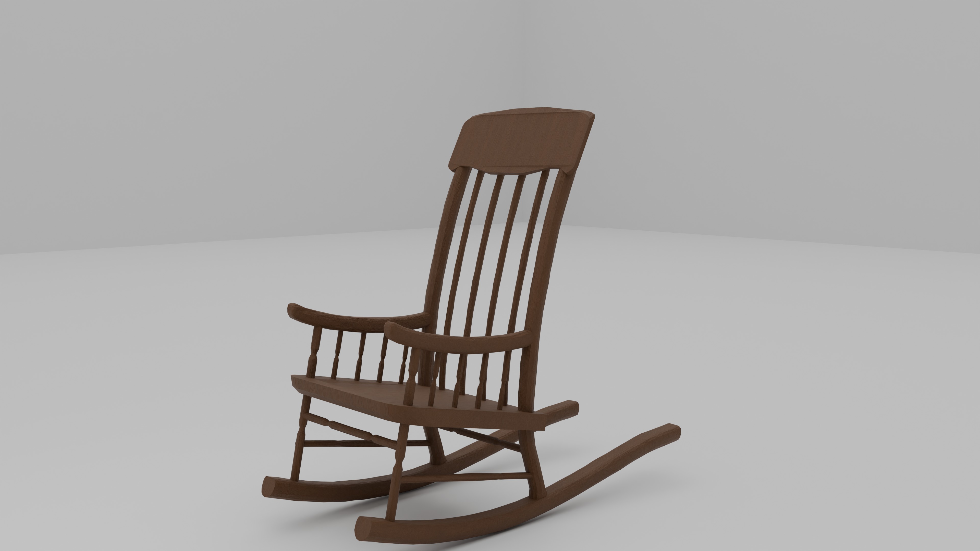 Old Furniture Low-poly 3D model_20