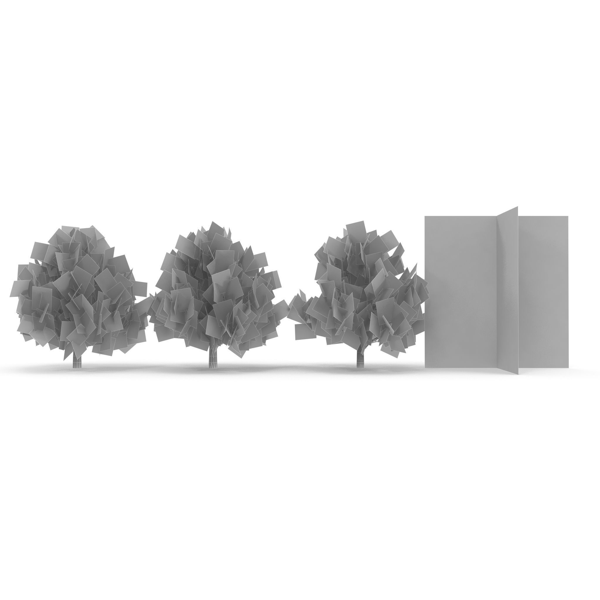 Oak Low Poly V2 Low-poly 3D model_12