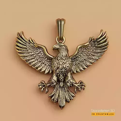 Eagle Pendant 3D Model 