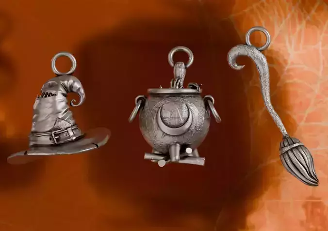 Witch Pendants 3D print model