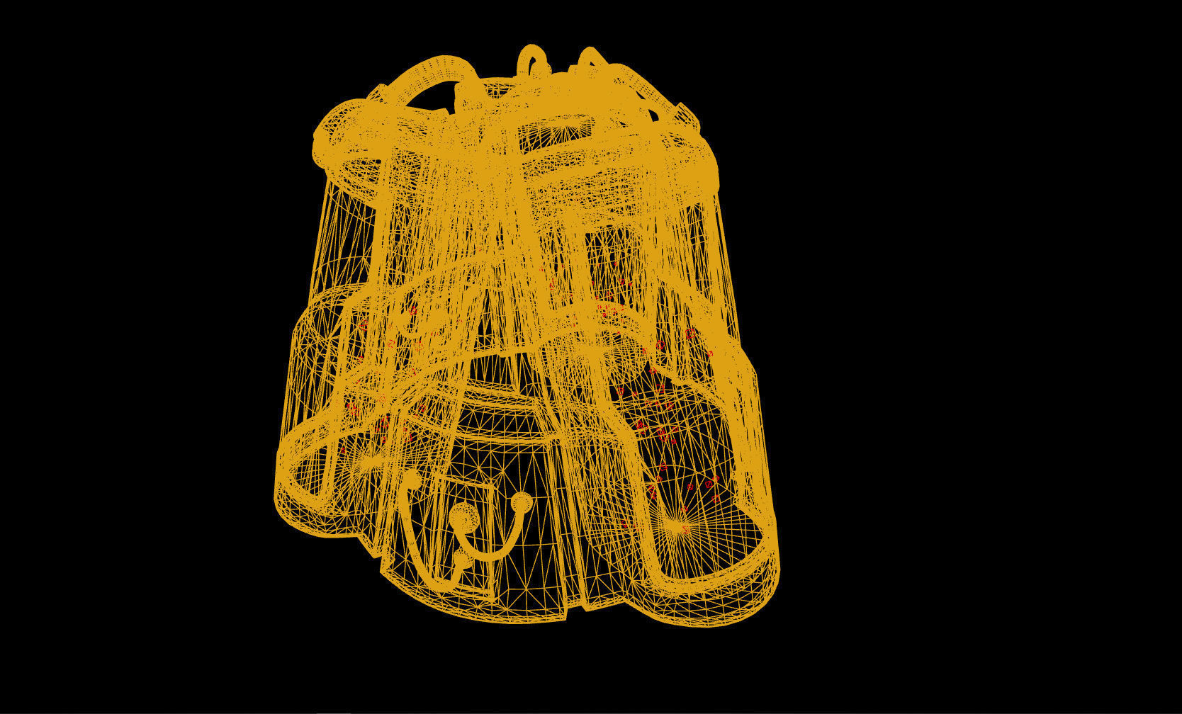 SciFi cryo chamber Low-poly 3D model_9