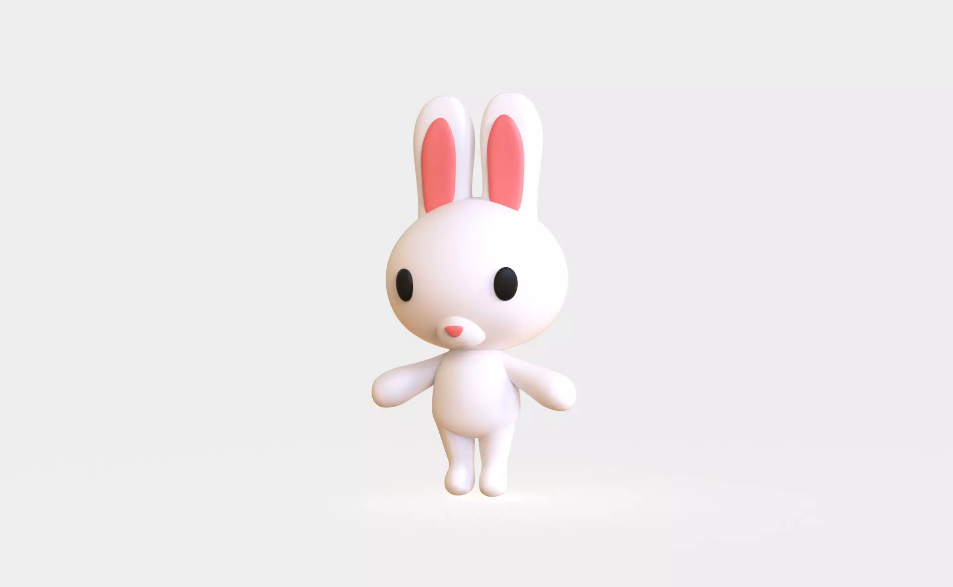 Little animal cute - Bunny cute - Character002 Low-poly 3D model