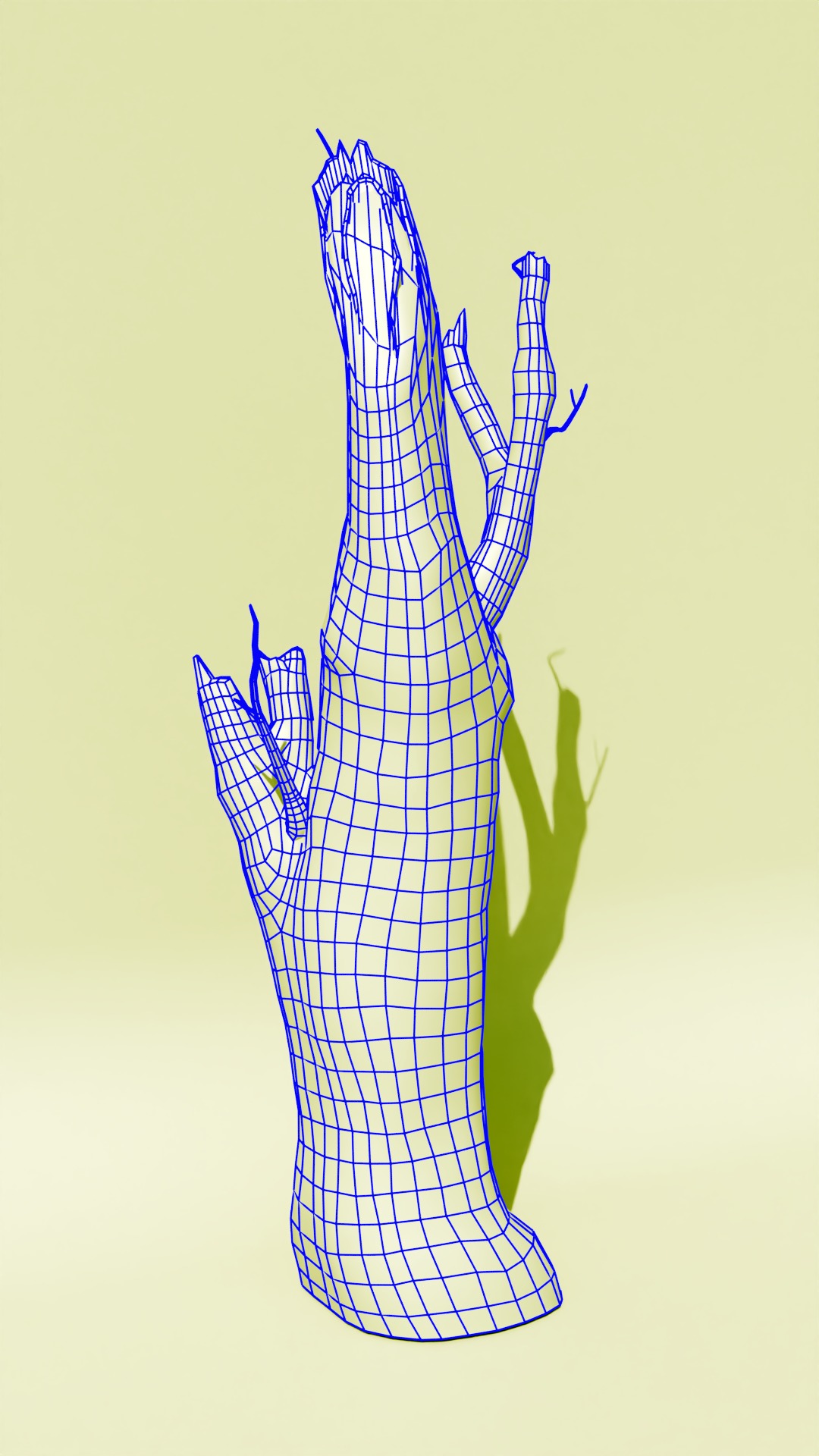 Tree Trunk Collection Low-poly 3D model_27