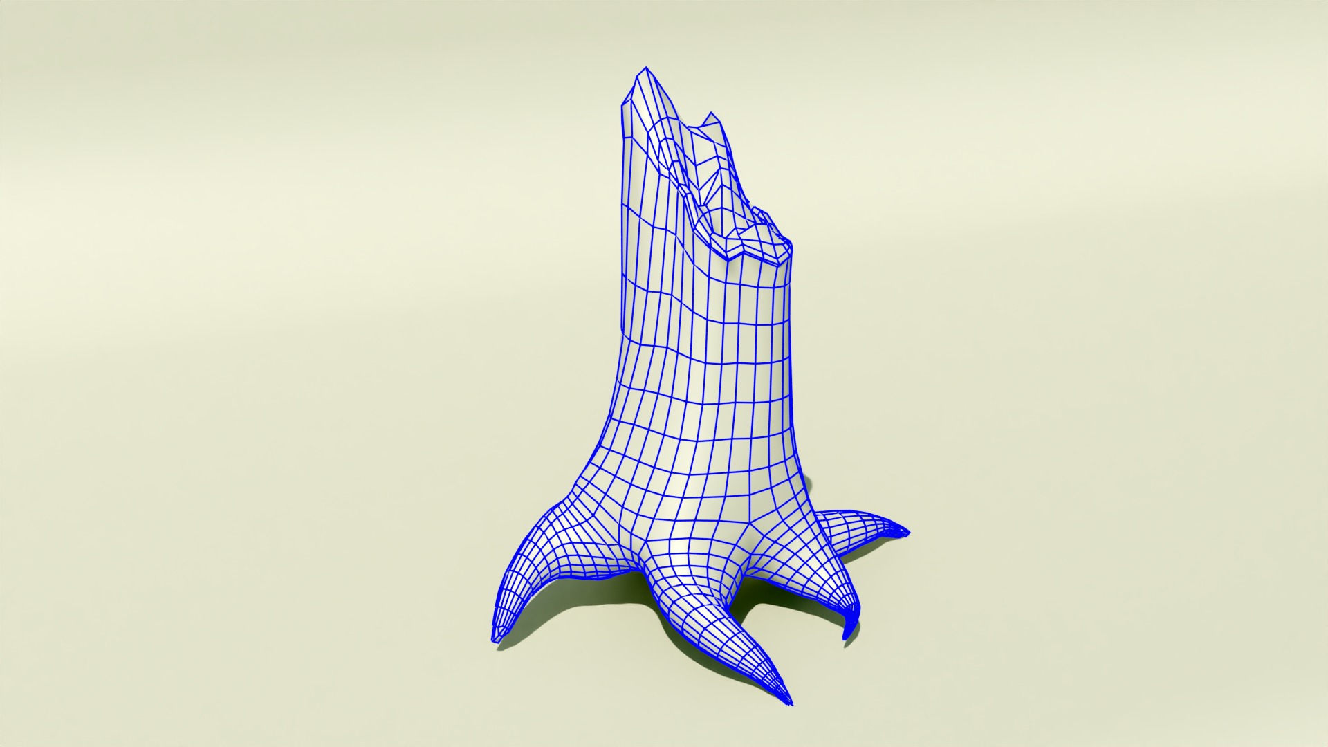 Tree Trunk Collection Low-poly 3D model_3