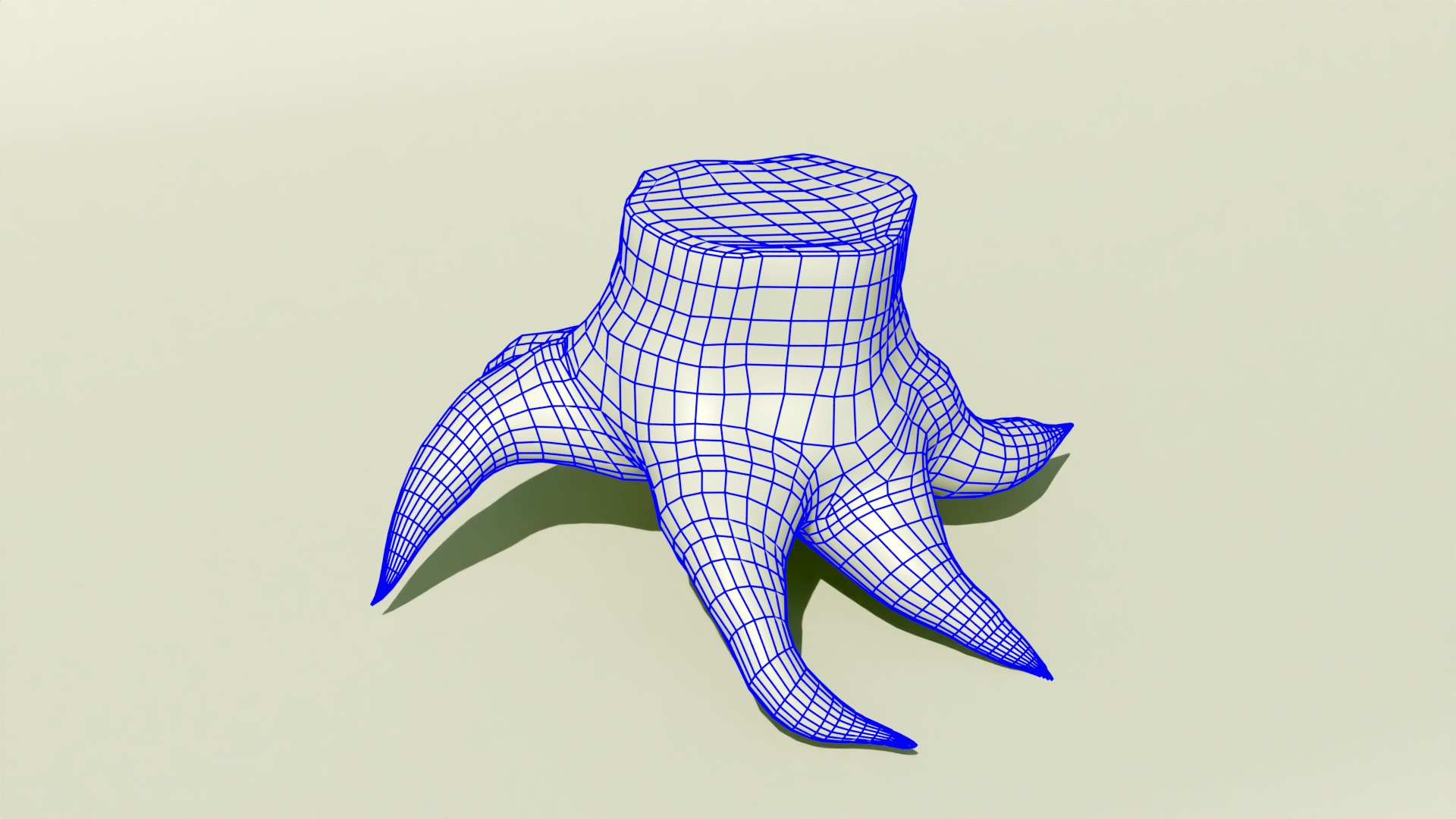 Tree Trunk Collection Low-poly 3D model_9