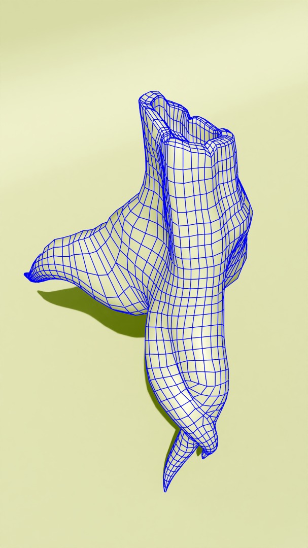 Tree Trunk Collection Low-poly 3D model_15