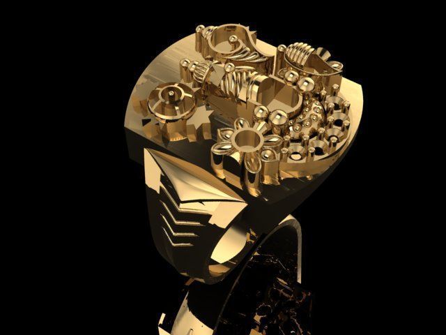 Balaji Ring 3D print model_2