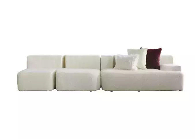 sofa chair armchair furniture houseware cushion 3D model