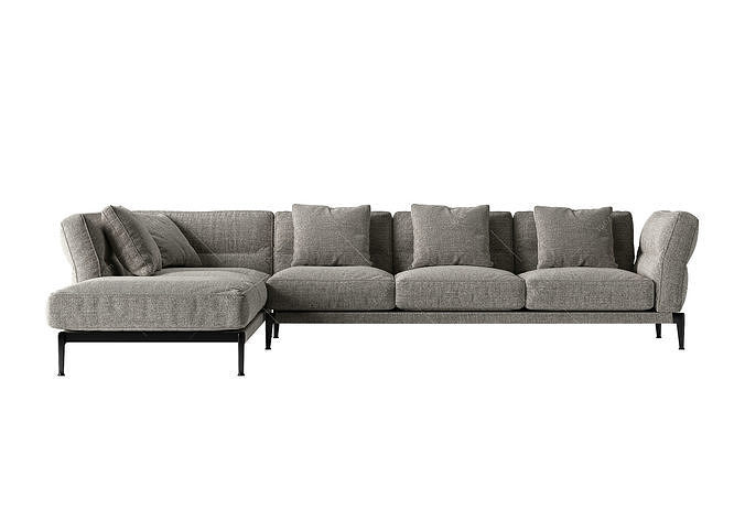 sofa chair armchair furniture houseware cushion 3D model