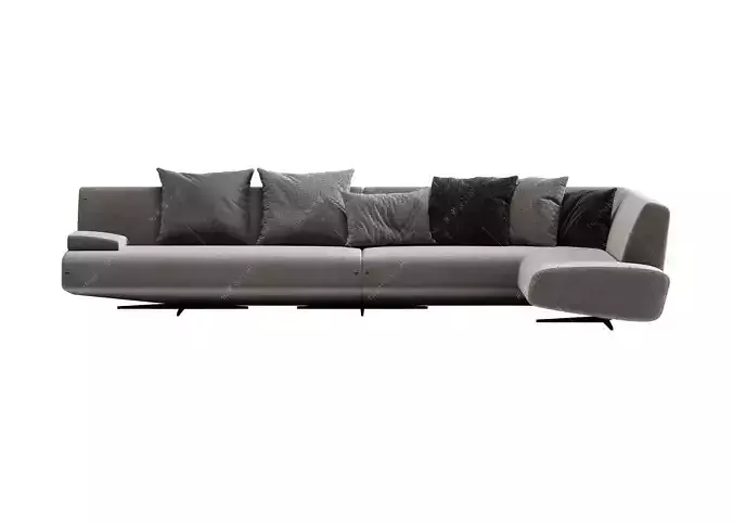 sofa chair armchair furniture houseware cushion seating modern 3D model