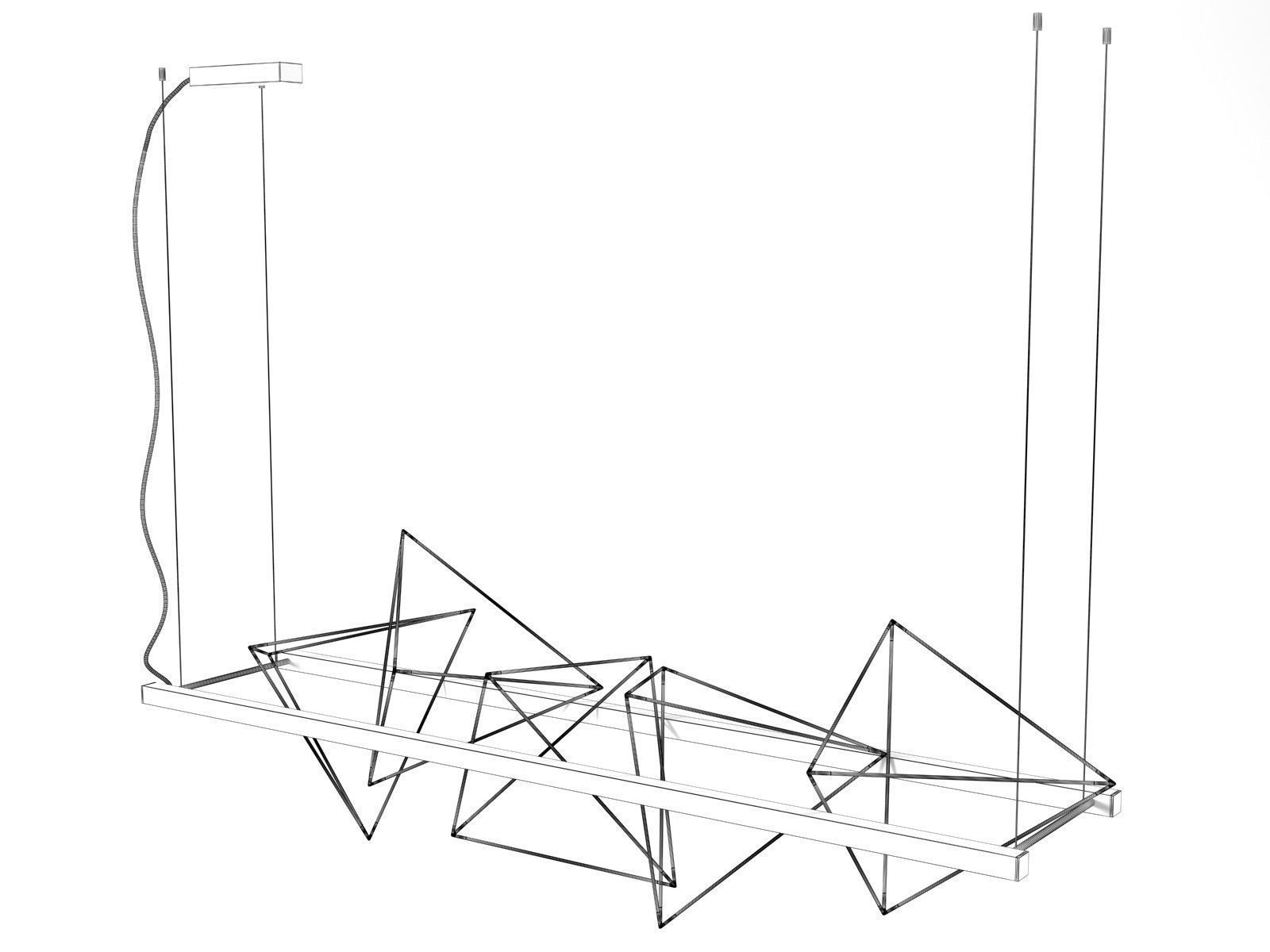 Rock Garden Pendant Lamp 3D model_3