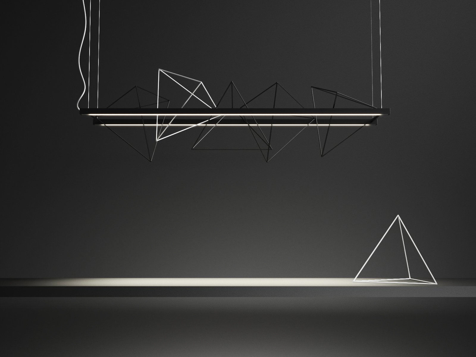 Rock Garden Pendant Lamp 3D model_1