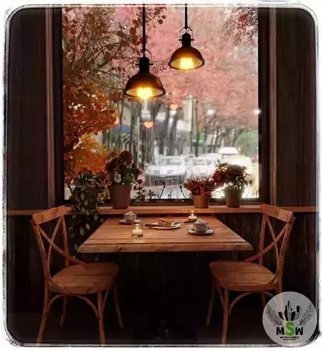 Mini Cafe Blender Scene 