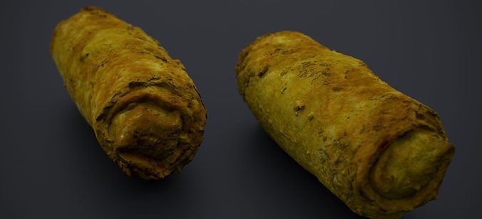 CHICKEN EGG ROLLS 2024 3D model 6