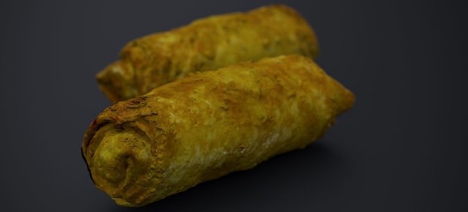 CHICKEN EGG ROLLS 2024 3D model 3
