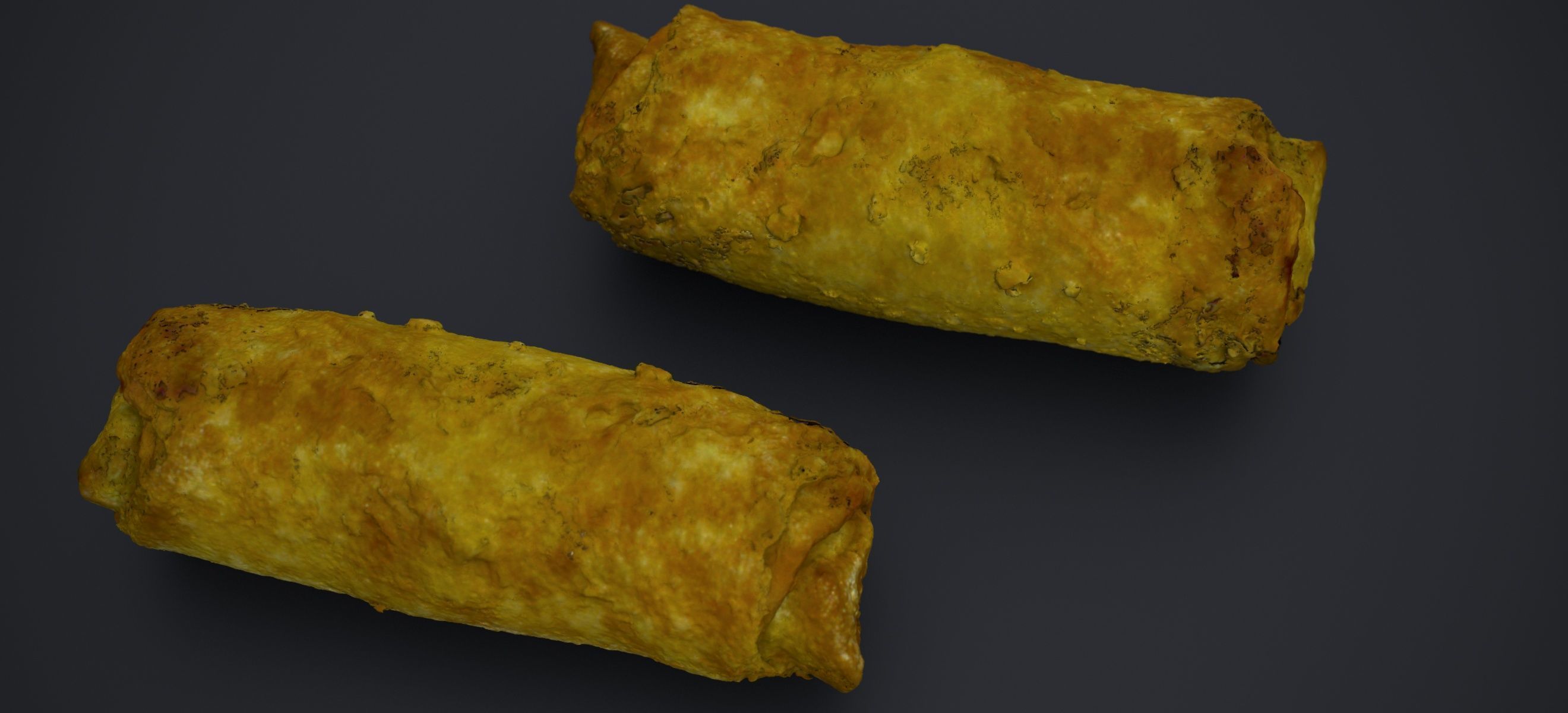 CHICKEN EGG ROLLS 2024 3D model_9