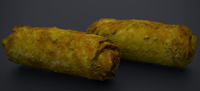 CHICKEN EGG ROLLS 2024 3D model 5