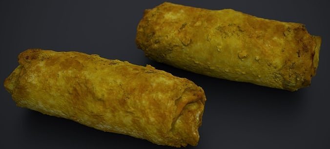 CHICKEN EGG ROLLS 2024 3D model 2
