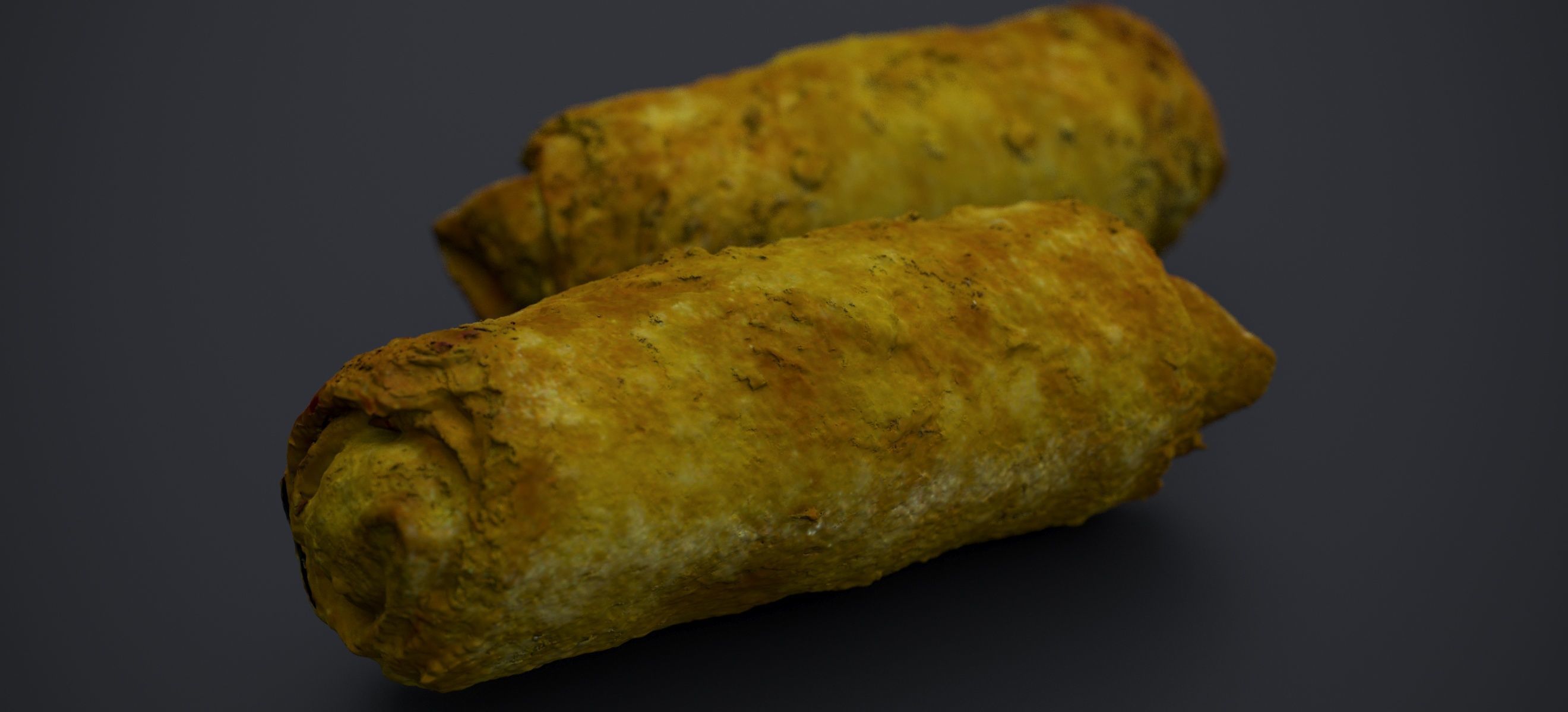 CHICKEN EGG ROLLS 2024 3D model_6