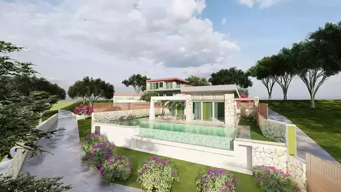 villa design sketchup-Lumion-ls11